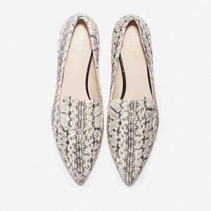 Cole Haan Women's Leather Brie Python Print Skimme